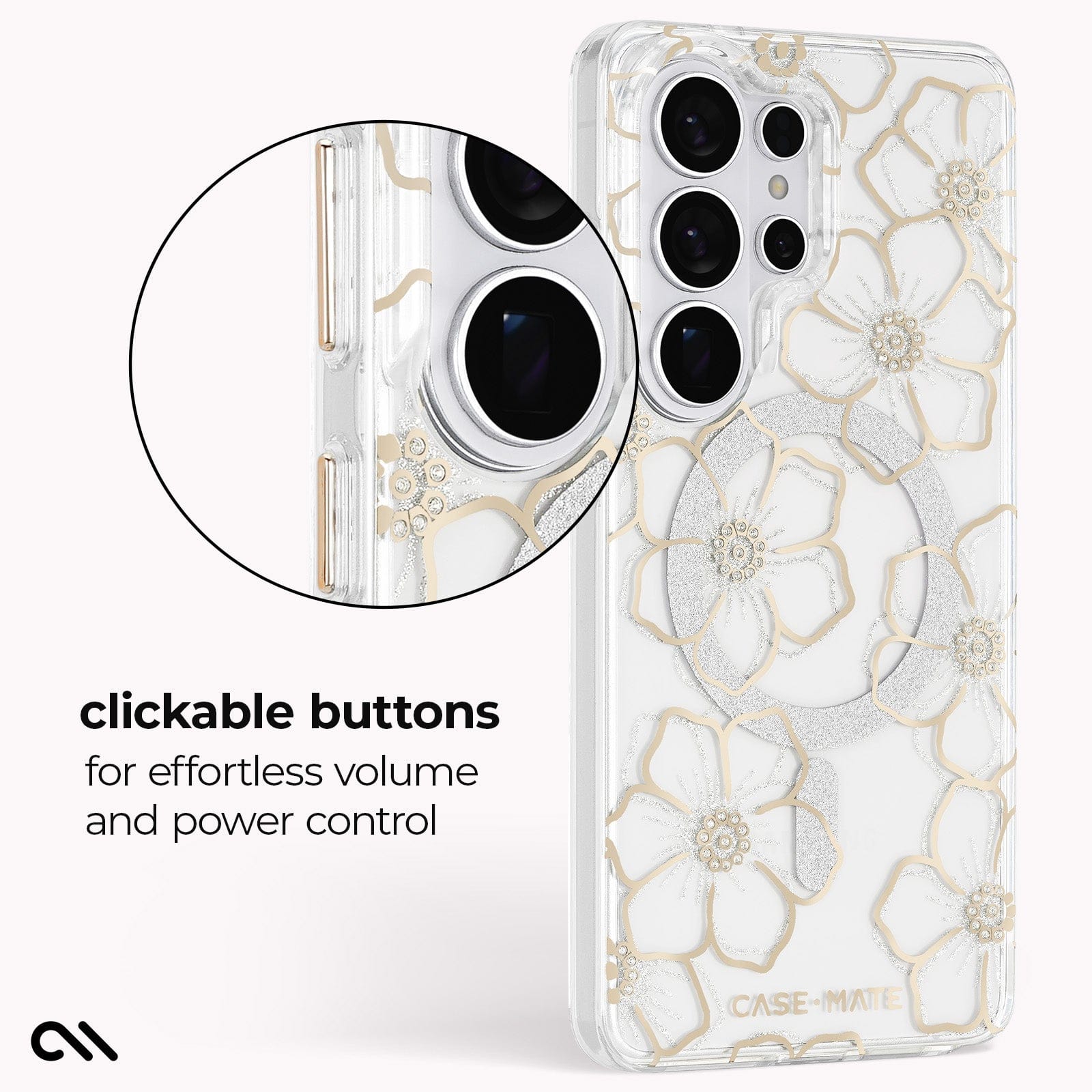 CASE-MATE Phone Cases Floral Gems with Magnet Galaxy S26 Ultra coque florale