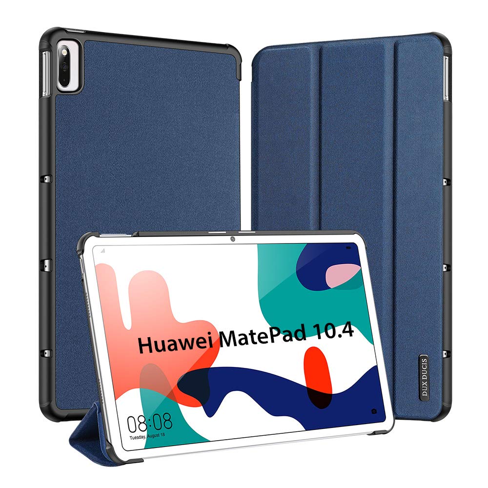 Dux Ducis Domo Series coque Huawei MatePad 10.4 bleue support
