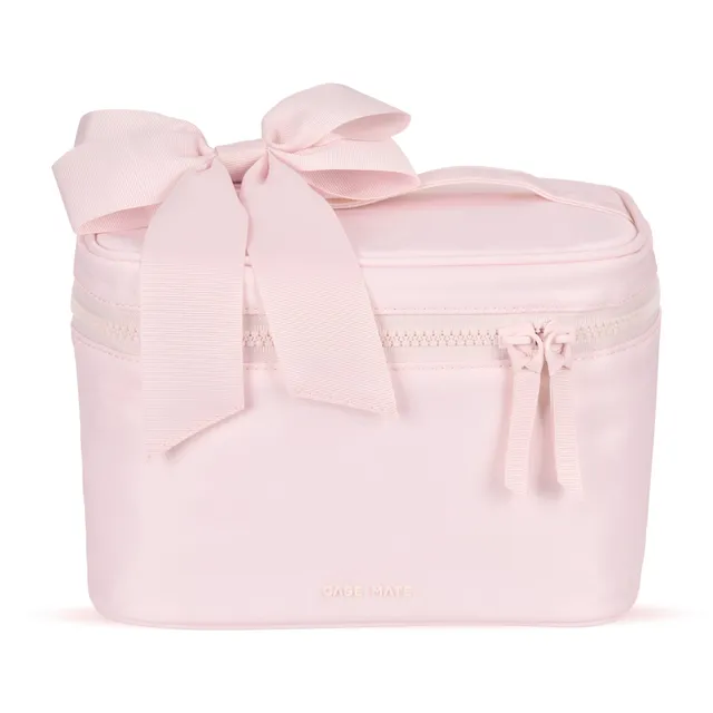Case-Mate Train Case trousse de maquillage Ballet Pink Bow imperméable