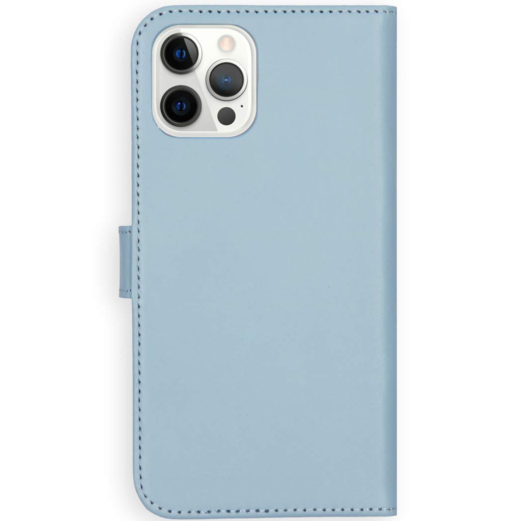 SELENCIA Étui à rabat Era Cuir Pochette Side Flip Case iPhone 12 Pro Max bleu cuir