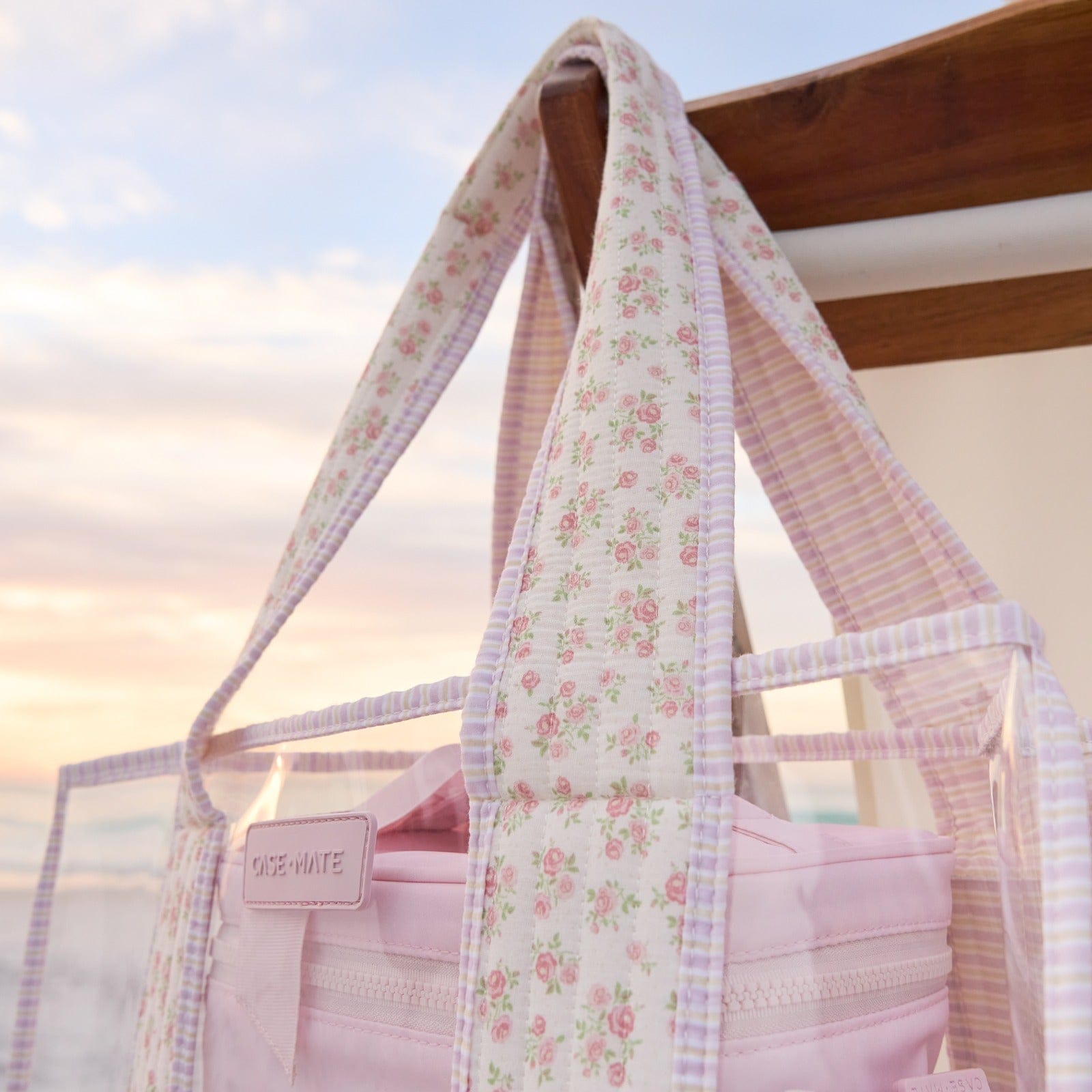CASE-MATE Bundles The Tote Duo lot de 2 sacs cabas Jelly Tote rose et floral