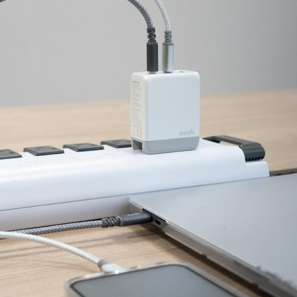 Moshi Chargers Rewind USB-C GaN Charger chargeur 65 W trois ports