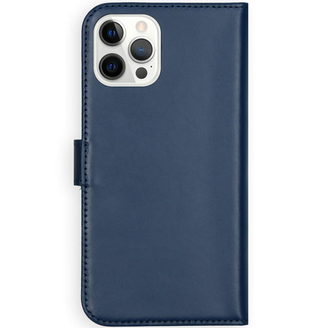 Selencia Era étui à rabat iPhone 12 Pro Max bleu, cuir, 3 cartes
