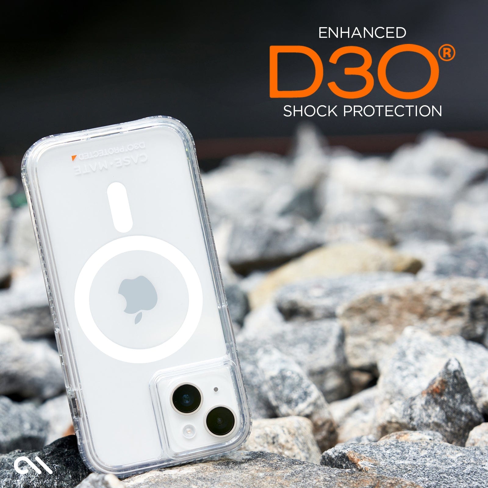 CASE-MATE Tough D3O® Clear MagSafe iPhone 15 Plus coque transparente
