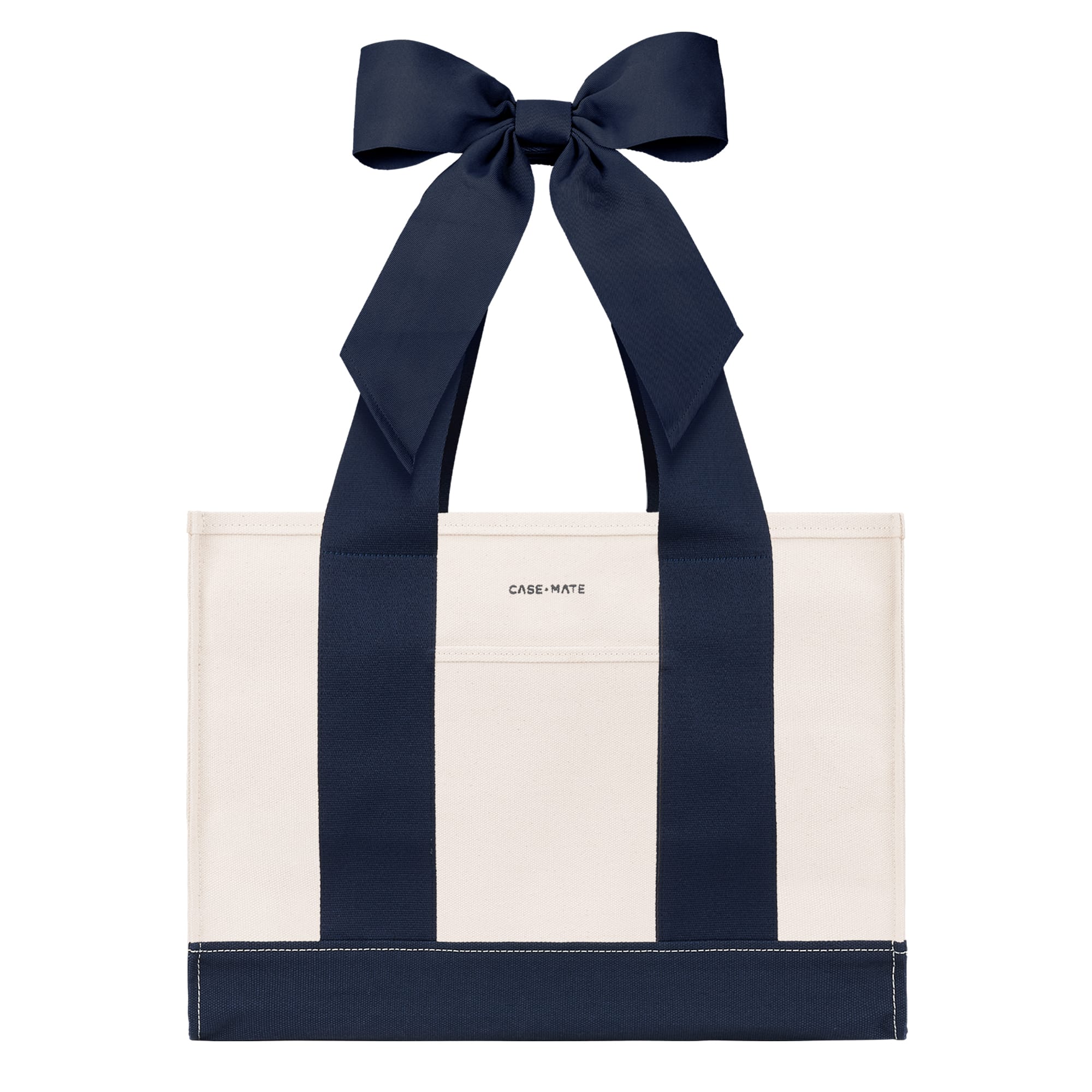 CASE-MATE Jelly Totes Canvas Tote Bag sac cabas en toile Oxford Navy Bow