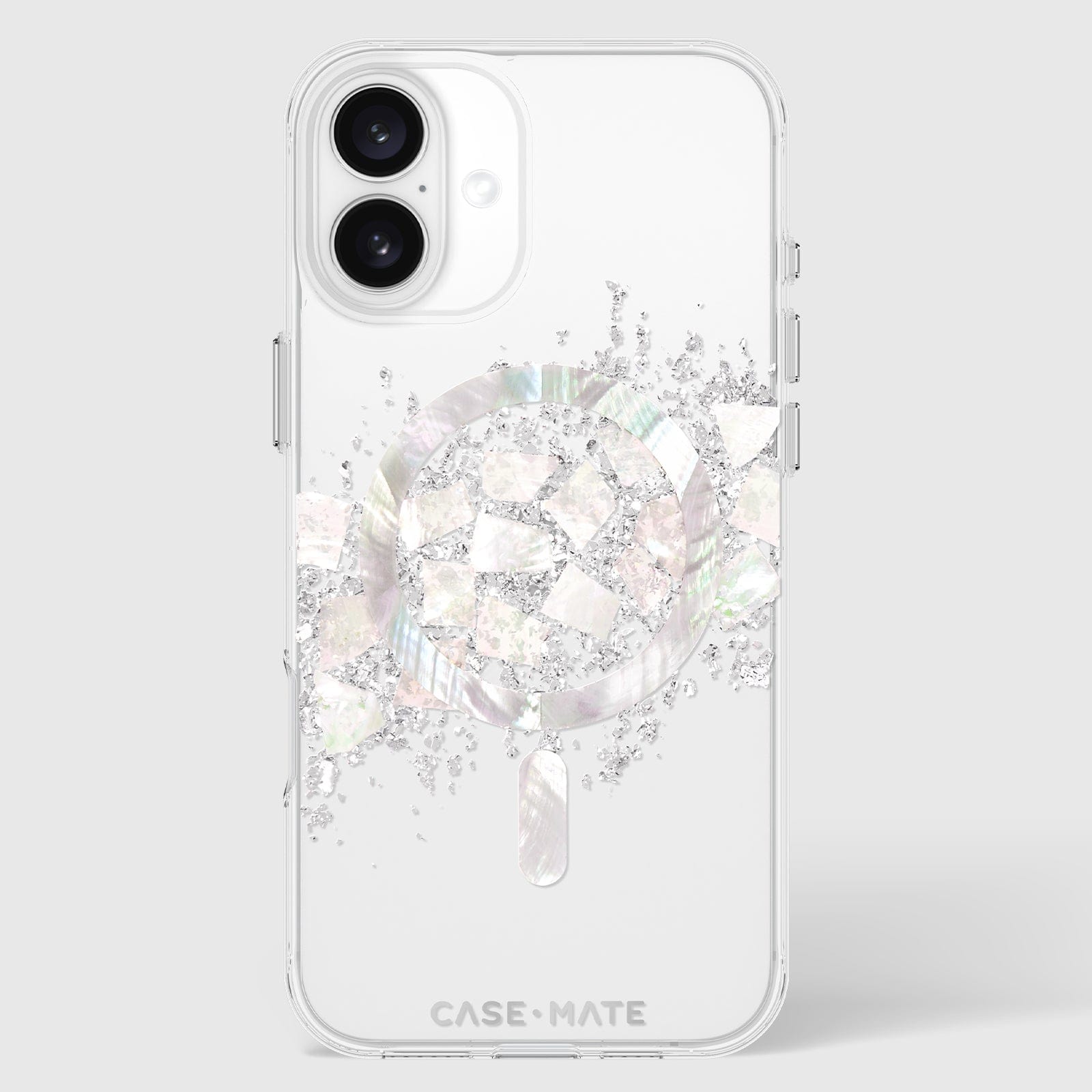 CASE-MATE Phone Cases Touch of Pearl coque iPhone 16 Plus MagSafe nacre