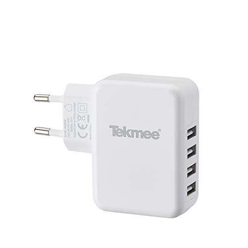 Tekmee Chargeurs muraux chargeur secteur USB 4 ports 30 W