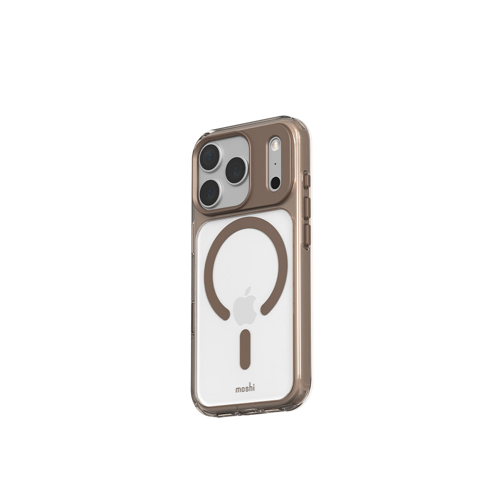 MOSHI Cases iGlaze Hardshell Case coque iPhone 18 Pro Luna Silver magnétique