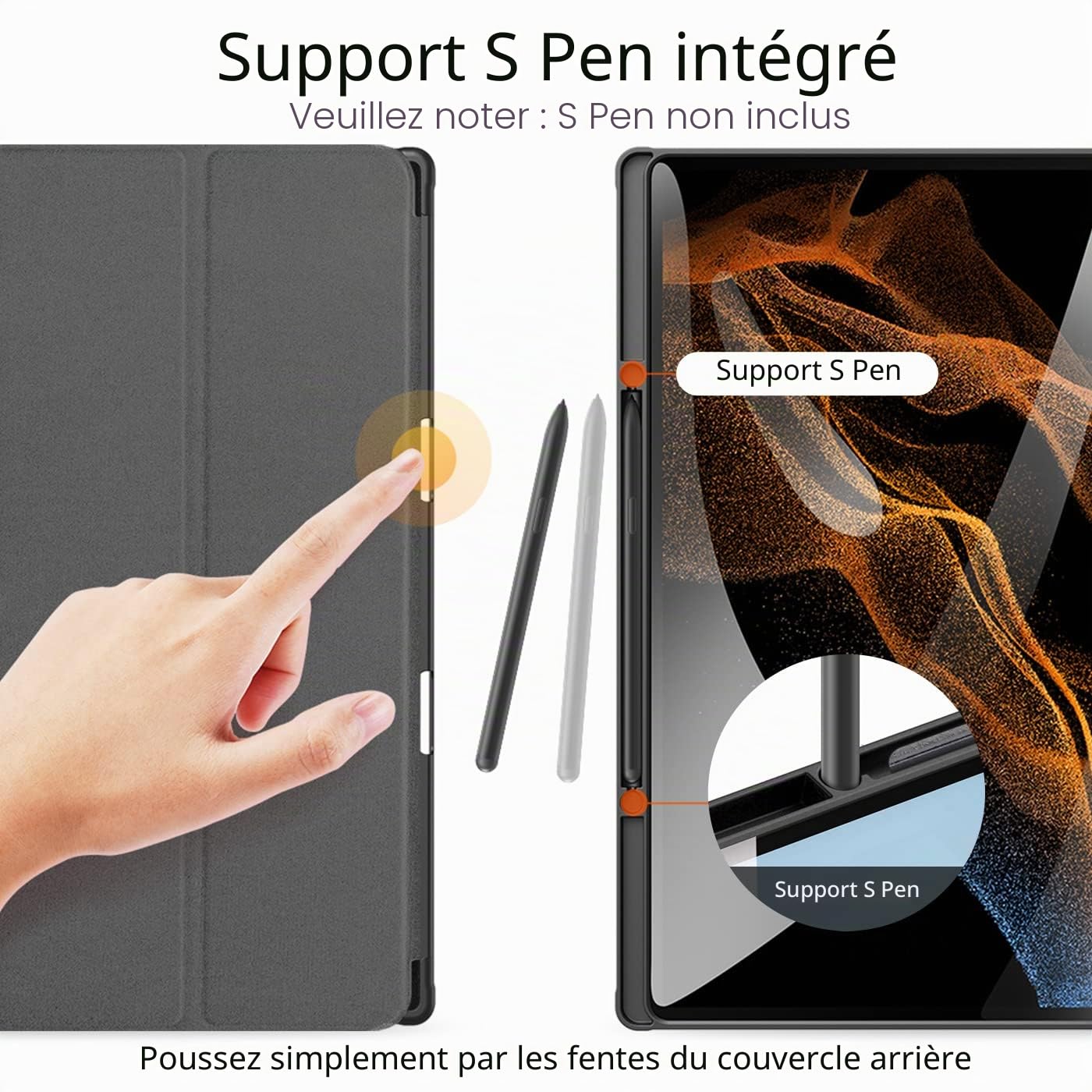 Dux Ducis Domo Series coque Galaxy Tab Ultra 14,6 pouces noire
