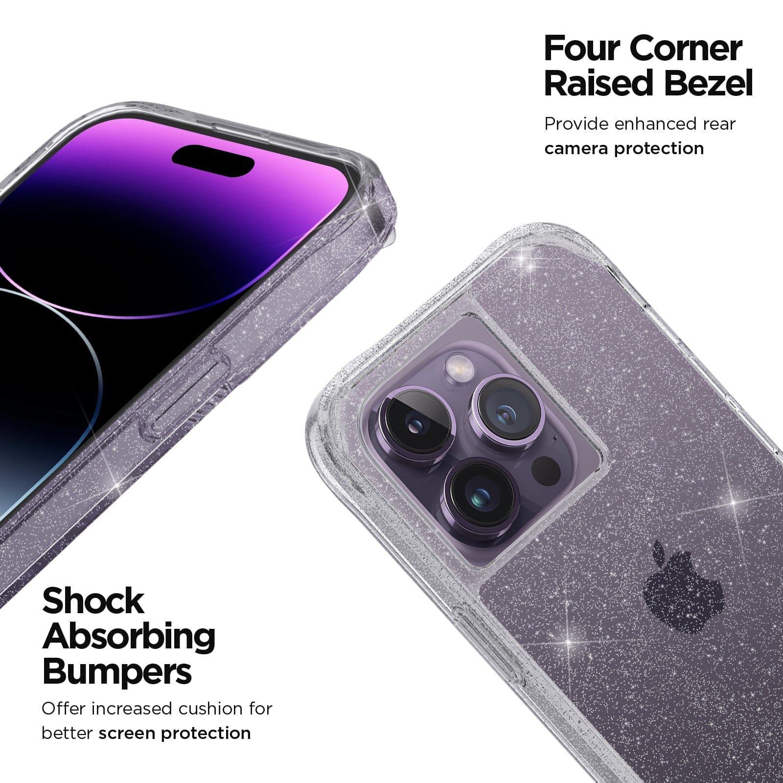 CASE-MATE Phone Cases Sheer Crystal coque iPhone 14 Pro transparente