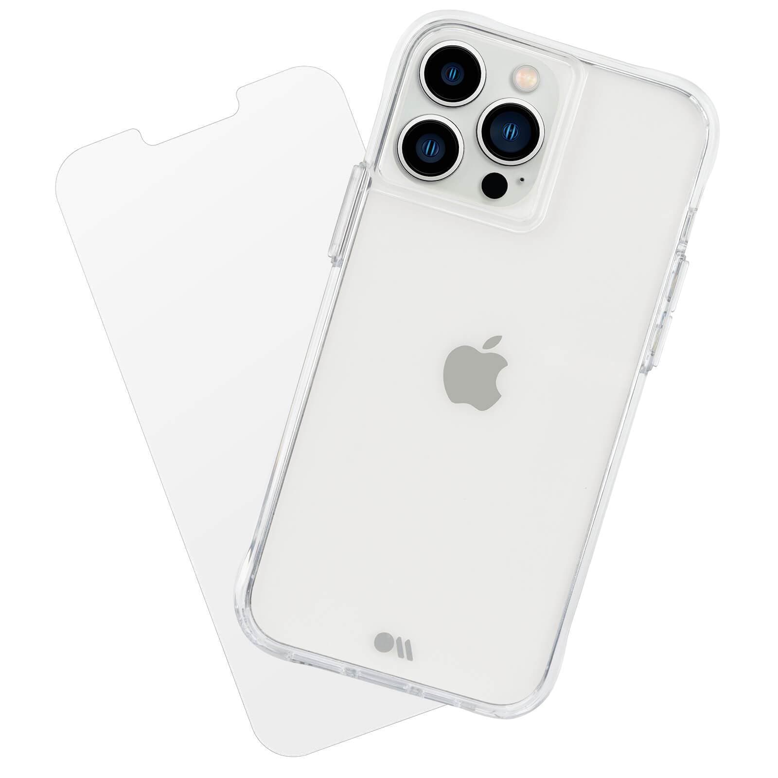 CASE-MATE Phone Cases Tough Clear Case + Screen Protector coque iPhone 13 Pro Max transparente antichute