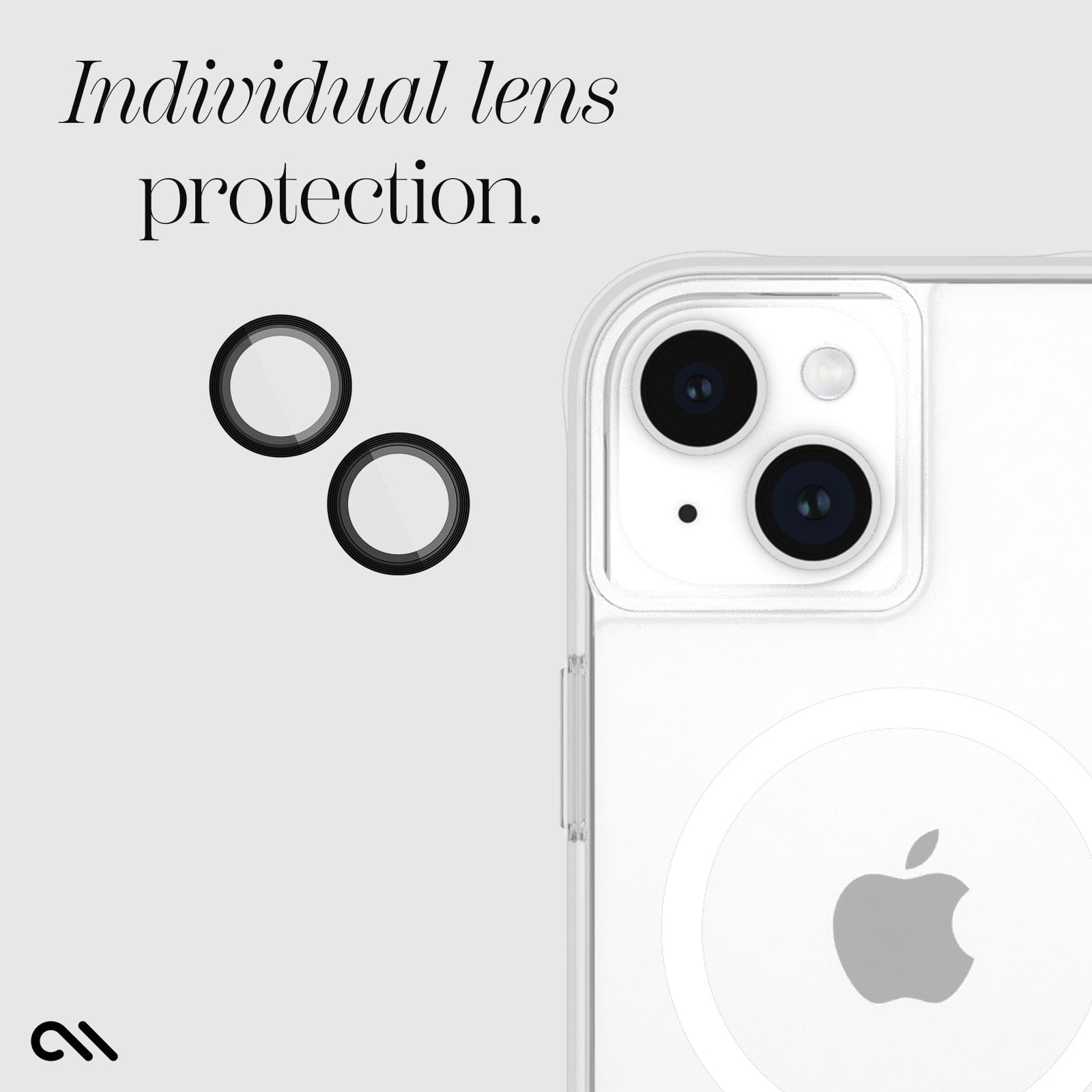 CASE-MATE Lens Protectors Camera Lens Protector Black protège-objectif iPhone 15 noir