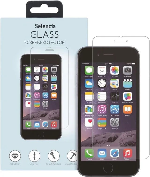 SELENCIA Protection d’écran iPhone SE 2022/2020 verre trempé 9H