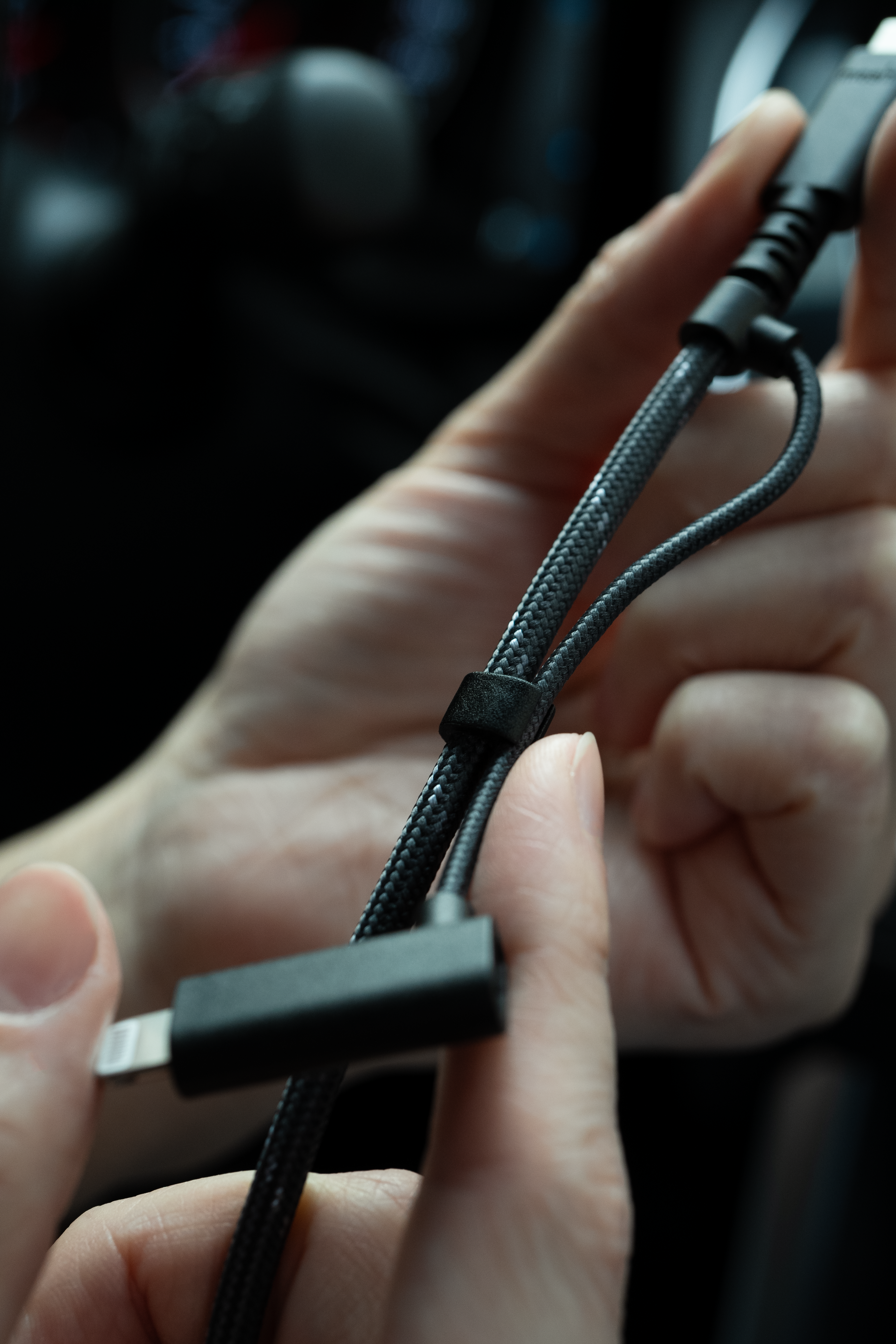 Moshi Cables and Adapters 2-in-1 USB-C to USB-C & Lightning Cable (1M) câble 1 m noir 60 W