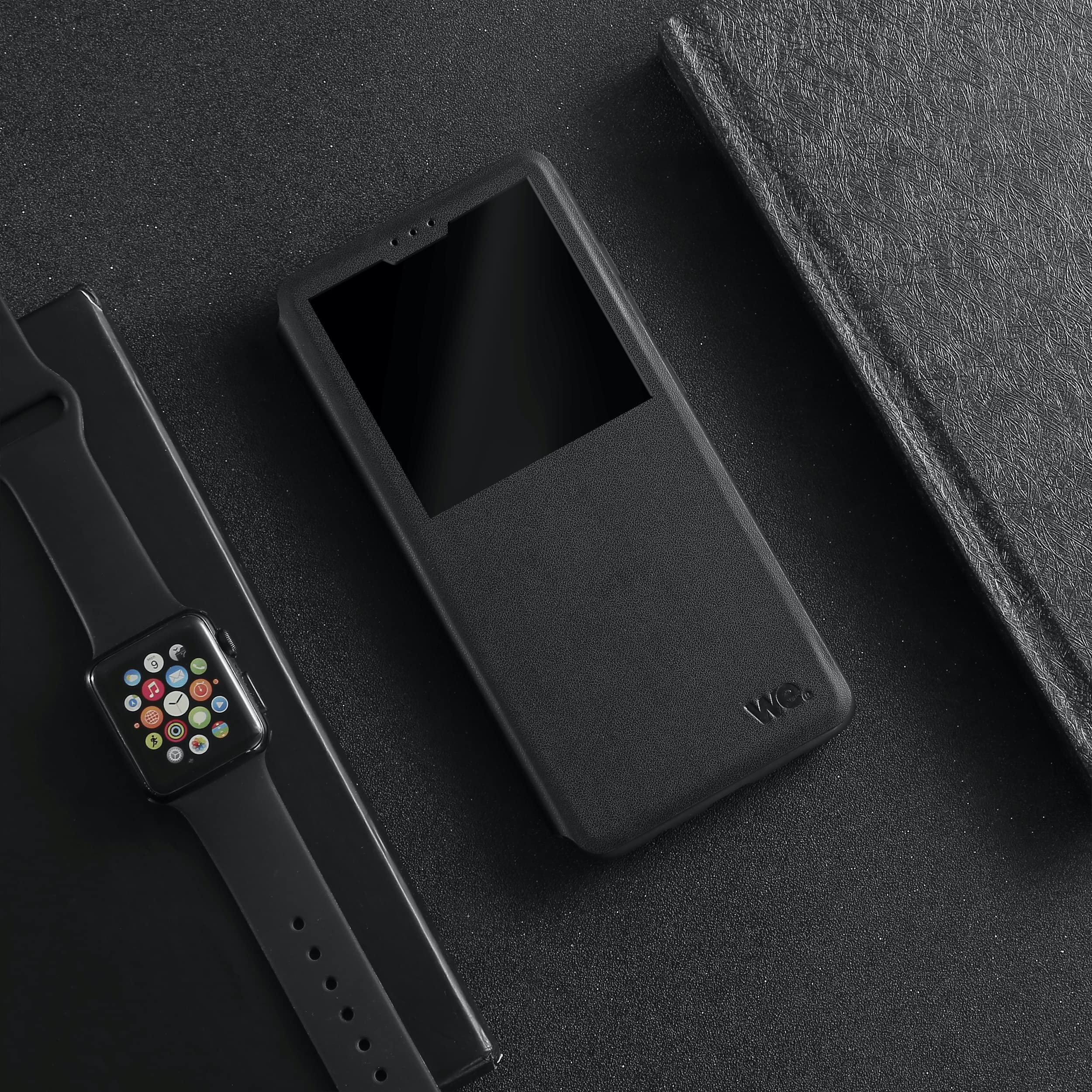 WE Accessoires Smartphone Galaxy A71 étui, rabat magnétique