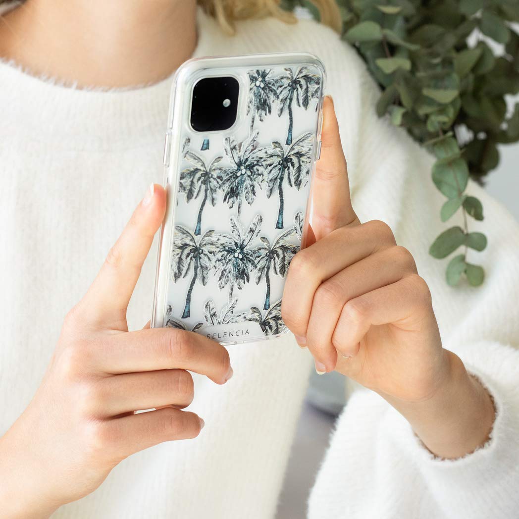 SELENCIA Coque arrière Zarya Feathers Samsung Galaxy A50/A30s Samsung Galaxy S20+ Palmtree antichoc