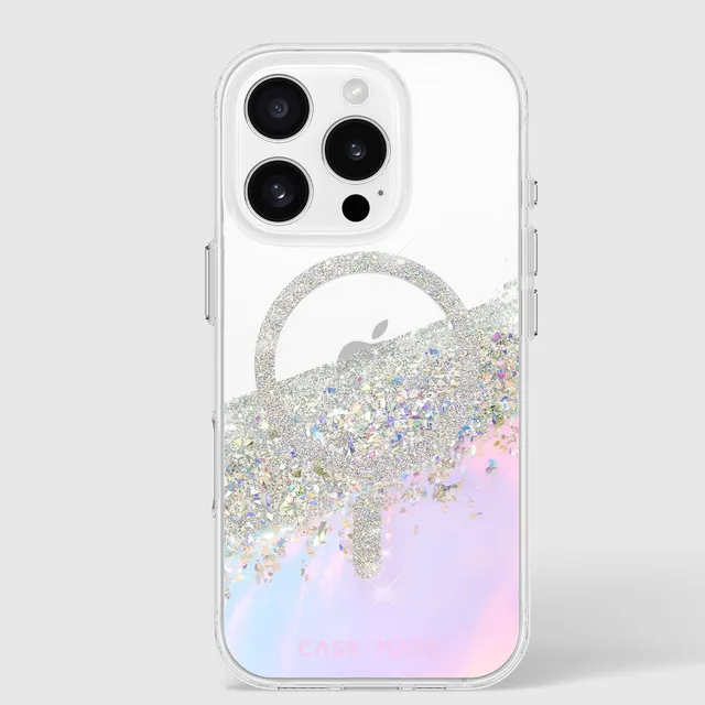 CASE-MATE Phone Cases Karat Soap Bubble MagSafe coque iPhone 16 Pro irisée antichute
