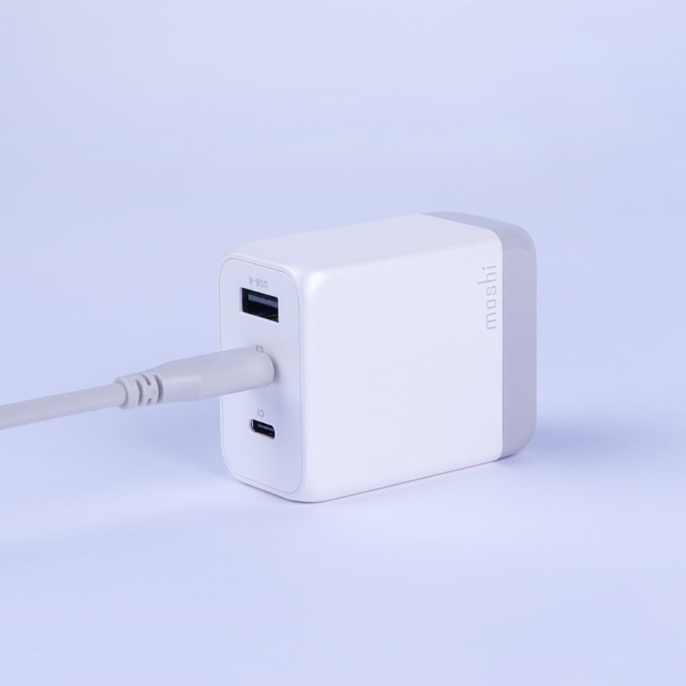 Moshi Chargers Rewind USB-C GaN Charger chargeur 65 W trois ports