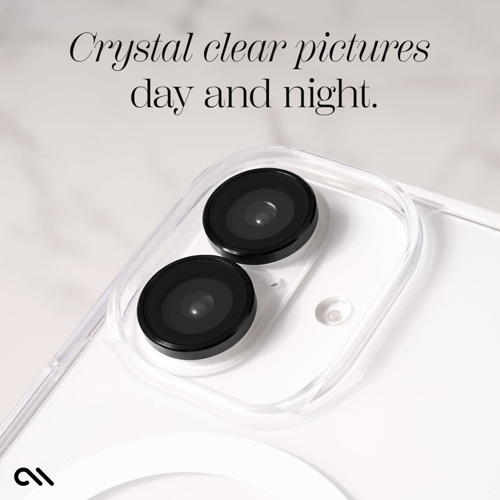 CASE-MATE Lens Protectors Camera Lens Protector protection caméra iPhone 16 noir