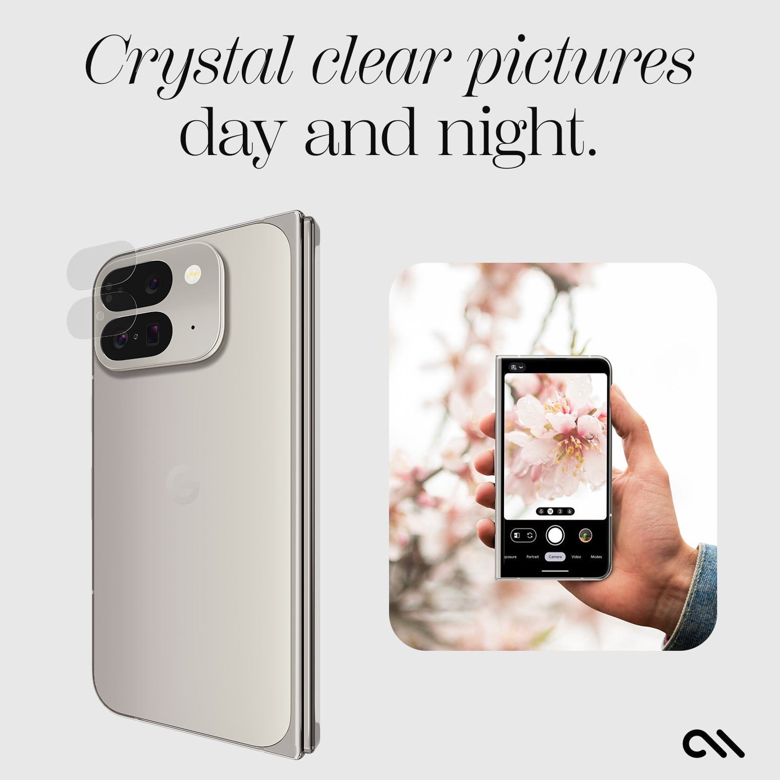 CASE-MATE Glass Camera Lens Protector verre Pixel 9 Pro Fold transparent