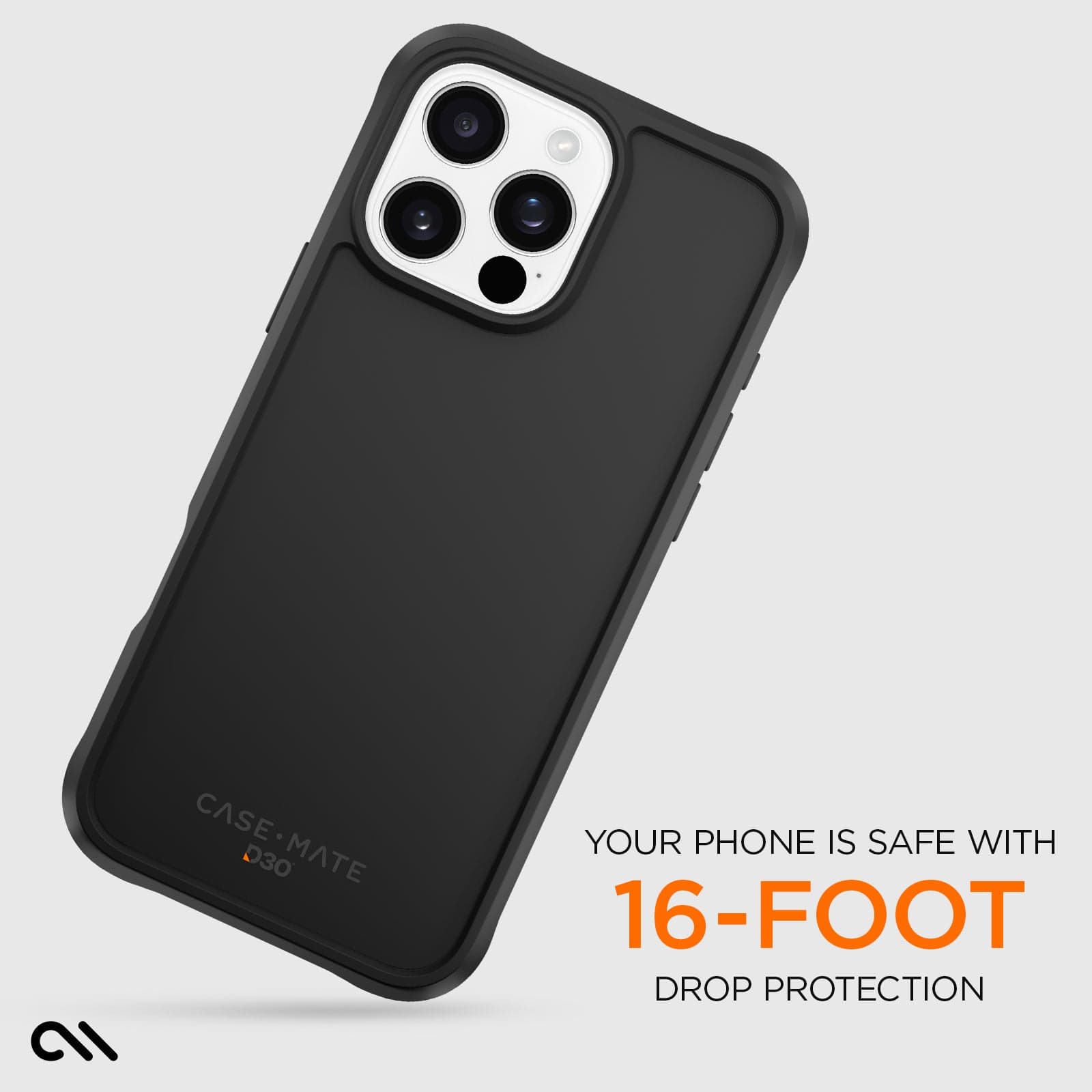 CASE-MATE Tough D3O Black MagSafe iPhone 16 Pro Max coque noire