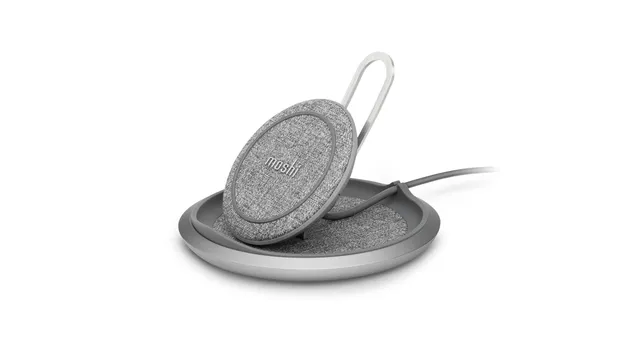 Moshi Chargers Lounge Q Wireless Charging Stand support chargeur sans fil gris nordique 15 W