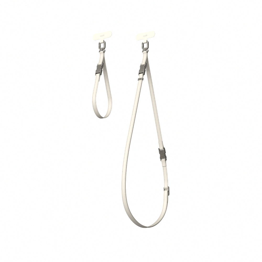 Moshi Accessories 2-in-1 Wrist & Crossbody Strap sangle Eggnog White