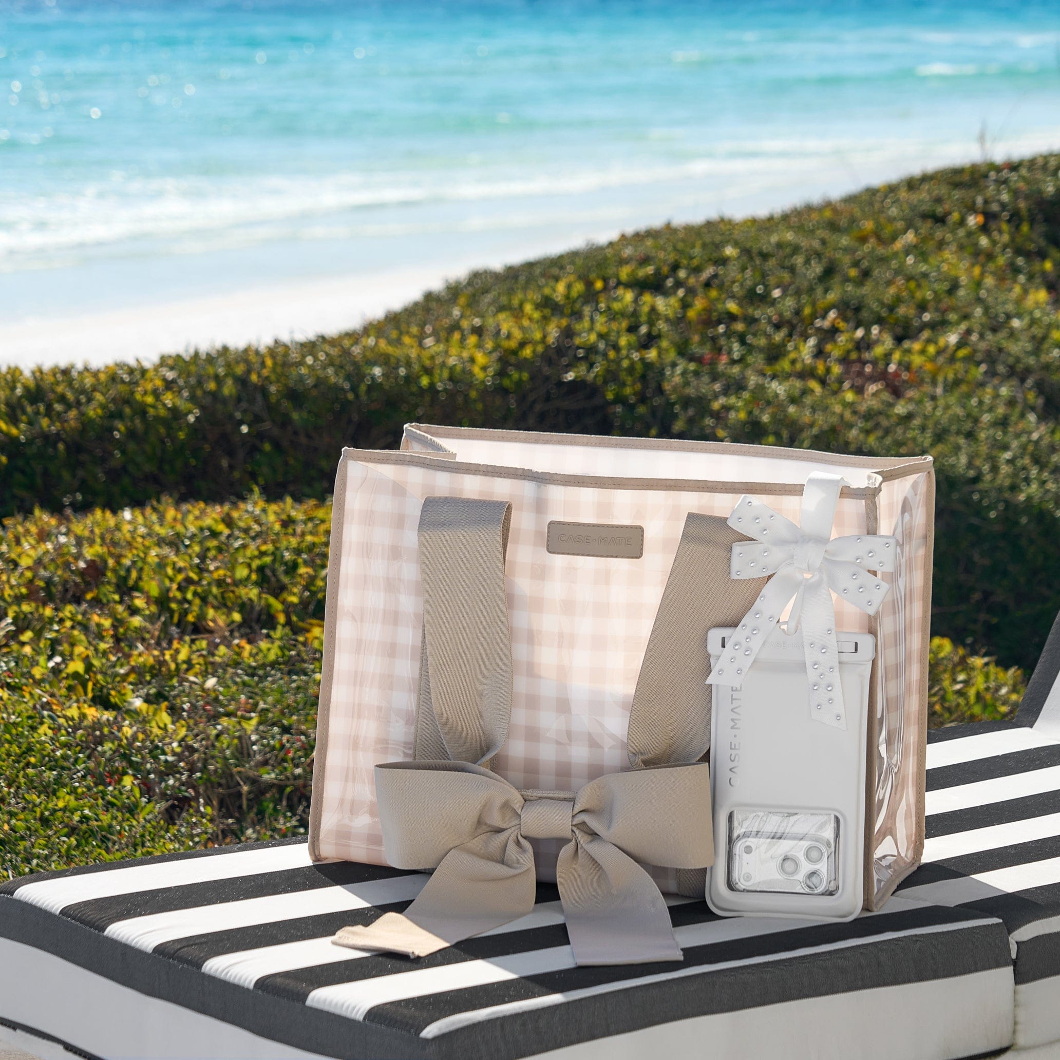 CASE-MATE The Essential Jelly Bundle sac et pochette étanche Latte Gingham
