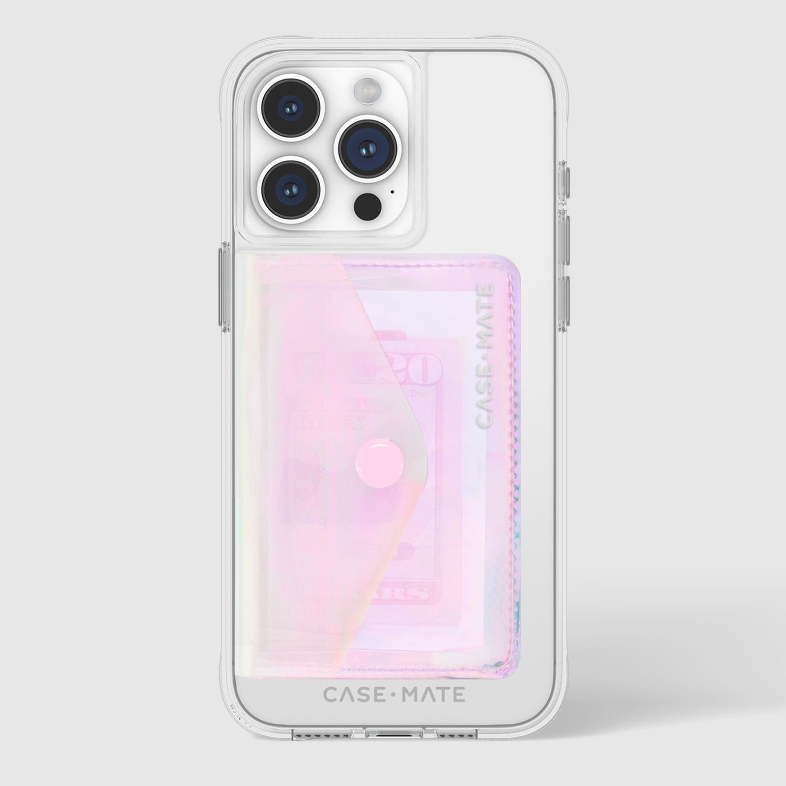 CASE-MATE MagSafe Accessories Soap Bubble® MagSafe Snap Wallet portefeuille irisé