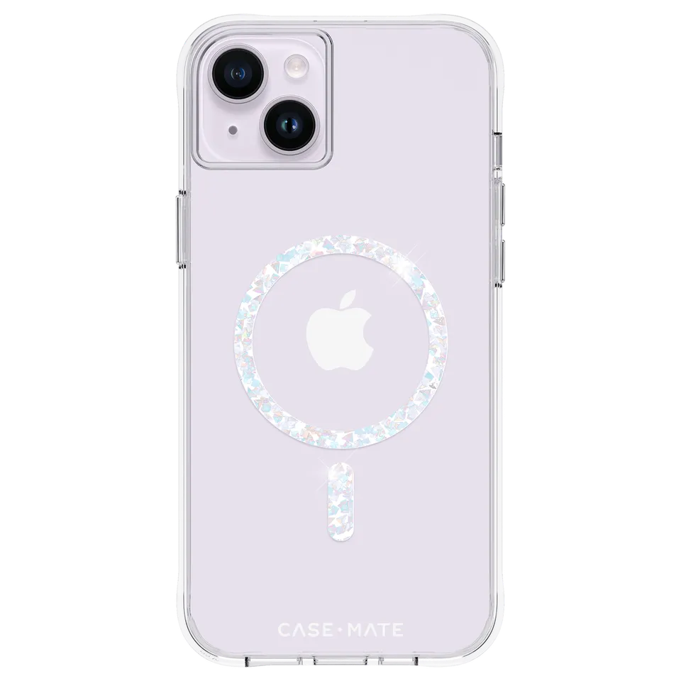 CASE-MATE Phone Cases Clear Twinkle Diamond coque iPhone 14 Plus MagSafe transparente