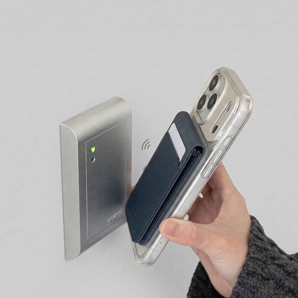 Moshi Accessories Magnetic Mirror Wallet Stand porte-cartes miroir et support Foggy Gray