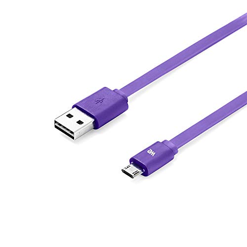 WE Cables câble Micro USB plat réversible 1 m bleu charge rapide
