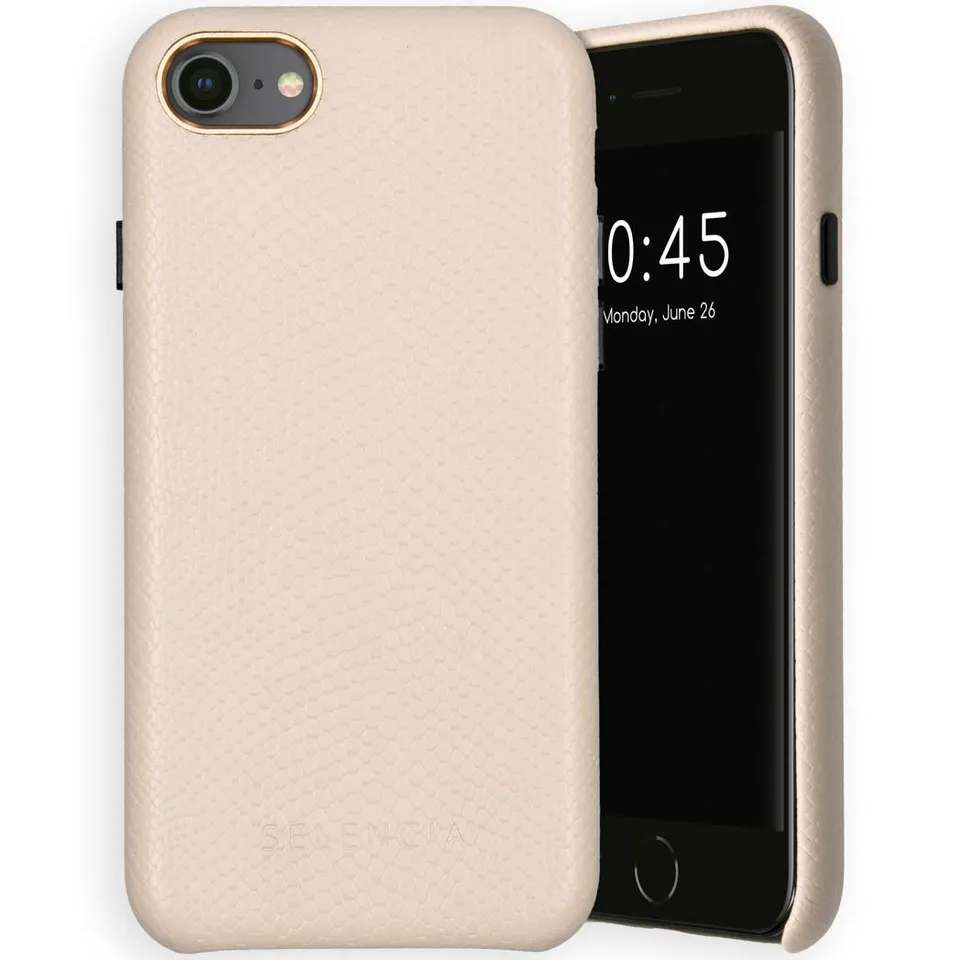 SELENCIA Gaia Snake coque iPhone SE 2020/8/7/6 blanche serpent Qi