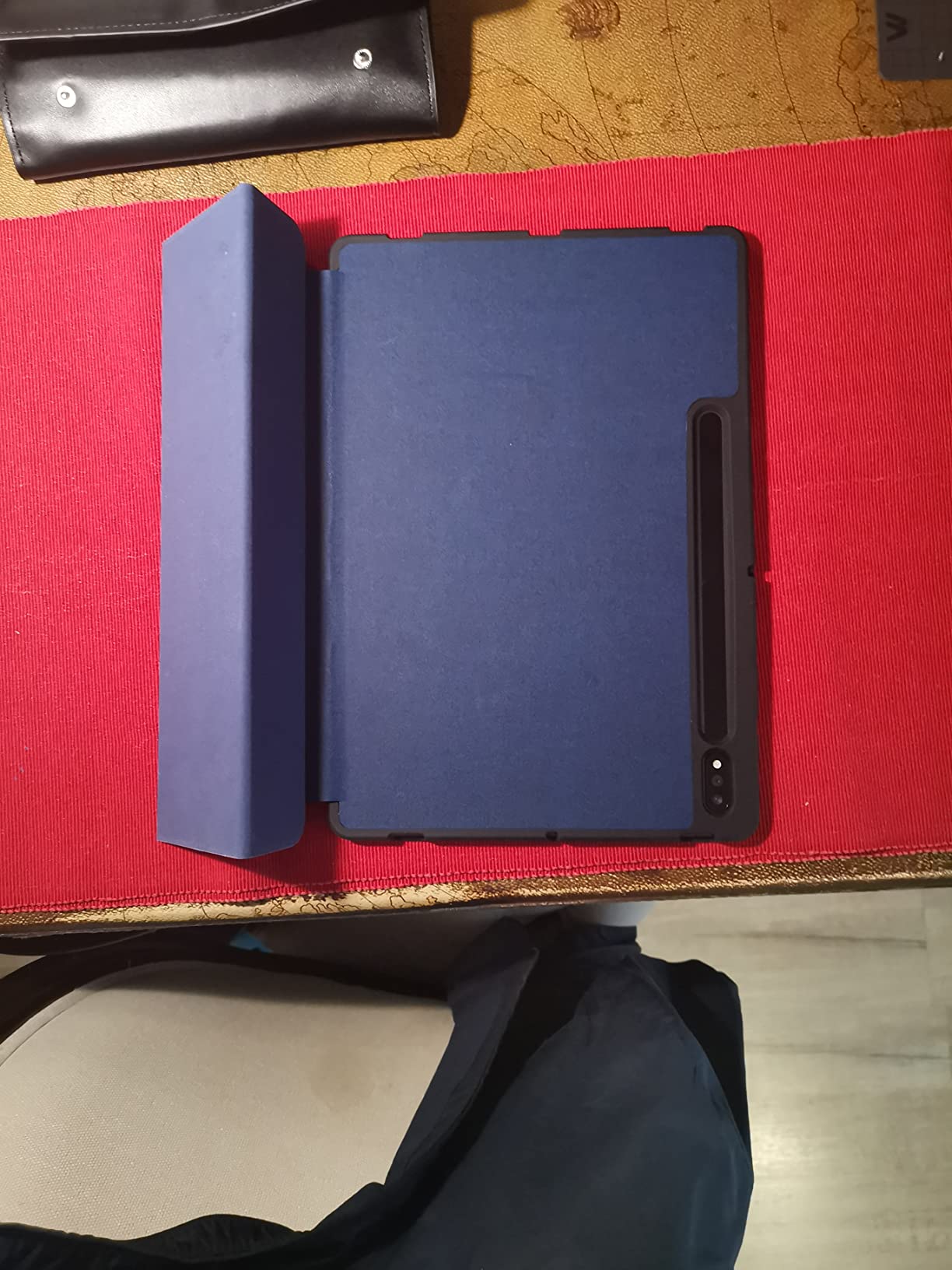 Dux Ducis Domo Series étui Tab S8+ S7 FE S7+ bleu support