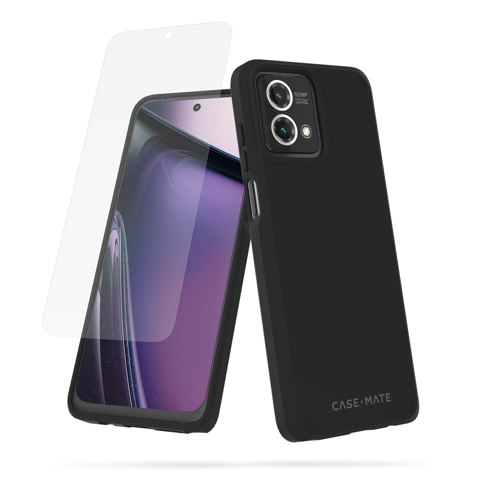 CASE-MATE Tough Moto G Stylus 5G 2023 coque noire avec verre 9H