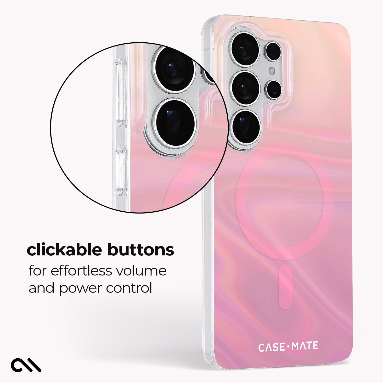 CASE-MATE Phone Cases Peach Soap Bubble with Magnet coque Galaxy S26 Ultra irisée