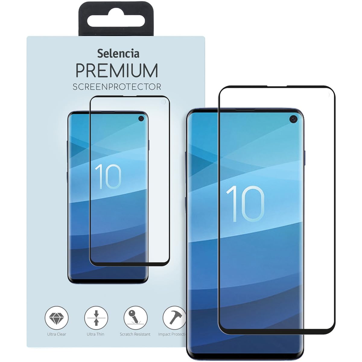 SELENCIA Protection d'écran en verre trempé Galaxy S10e 1 pièce 9H