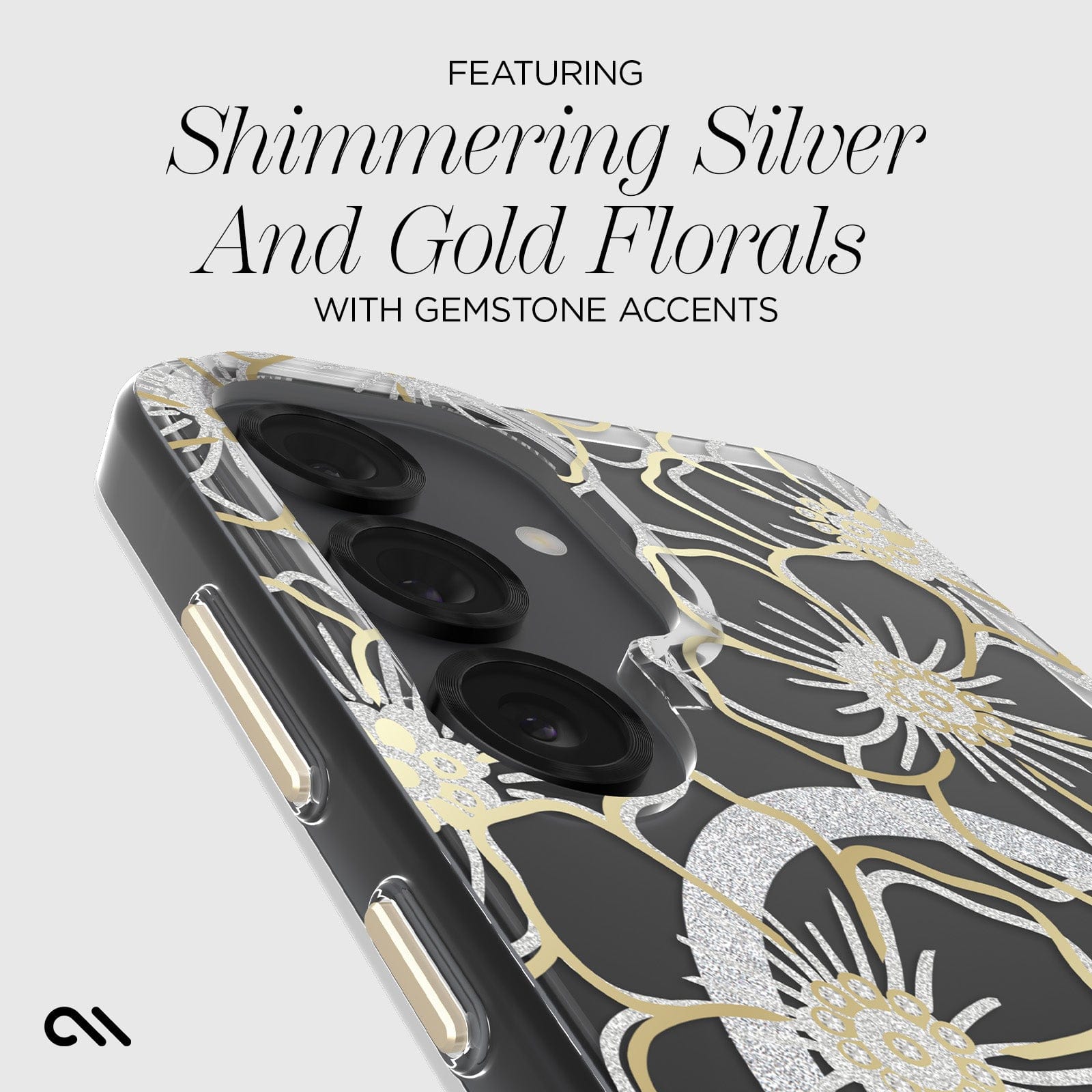 CASE-MATE Phone Cases Floral Gems with Magnet coque Galaxy S25+ motif floral
