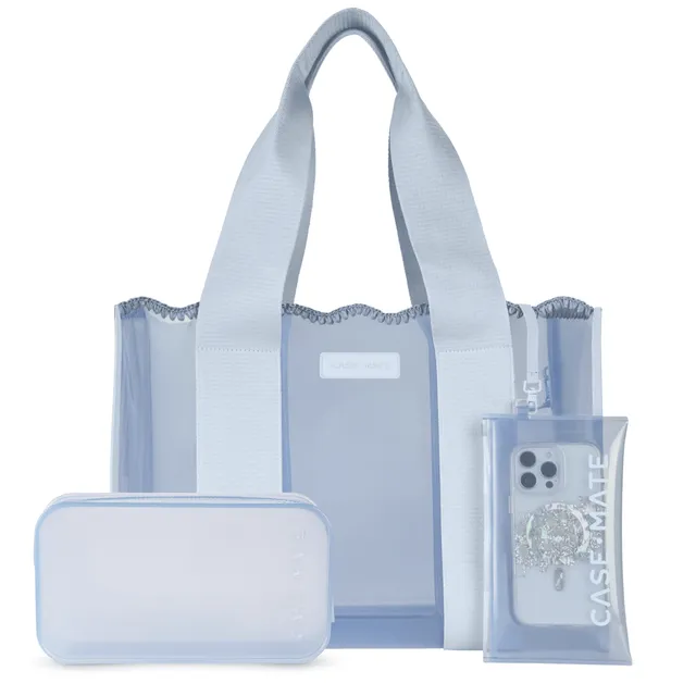 CASE-MATE Bundles The Jelly Duo coffret Carolina Blue sac et trousse
