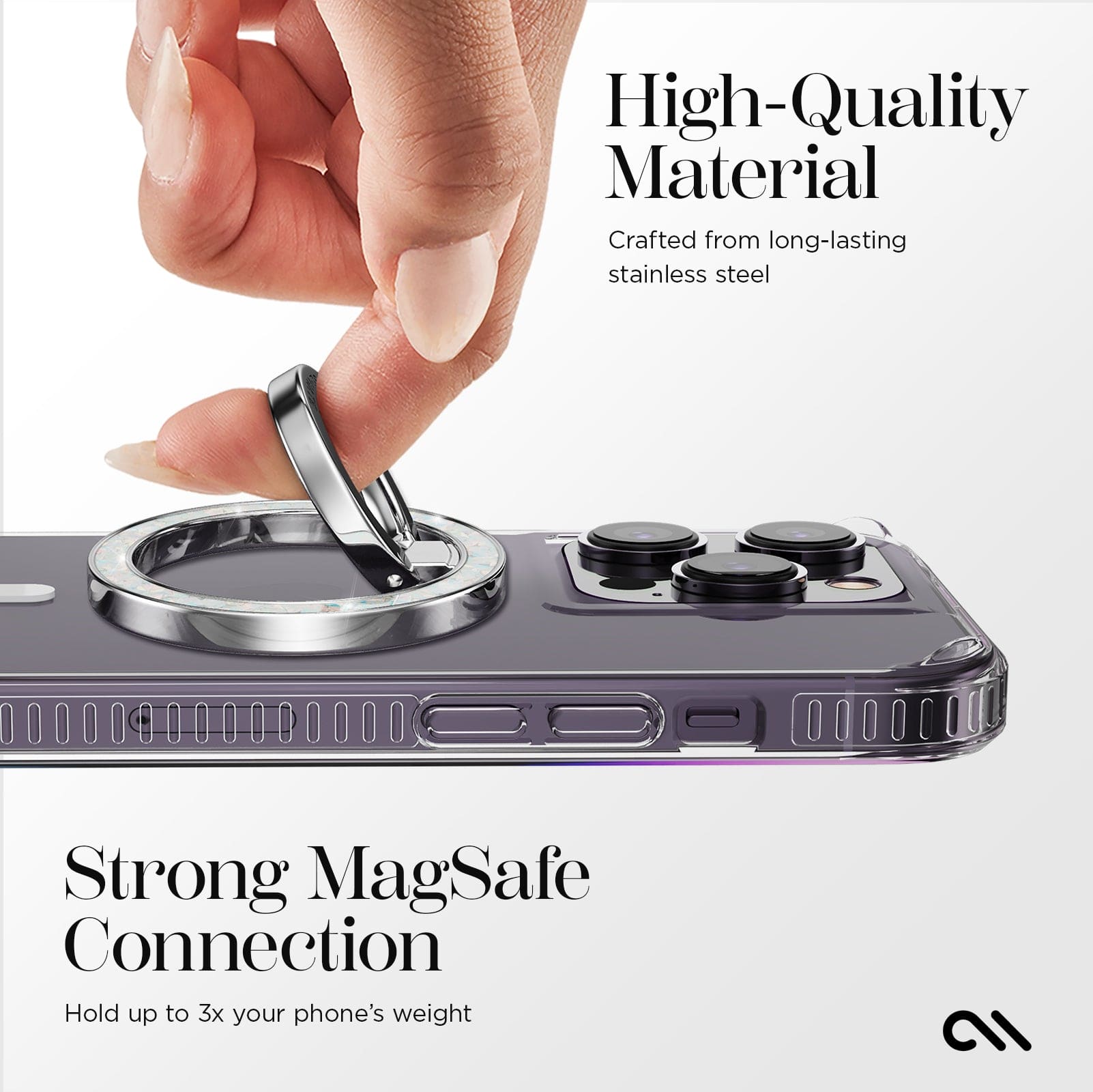 CASE-MATE MagSafe Accessories MagSafe Ring Stand support téléphone Twinkle Disco