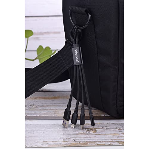 Tekmee câble de charge 3-en-1 16 cm Lightning USB-C Micro-USB