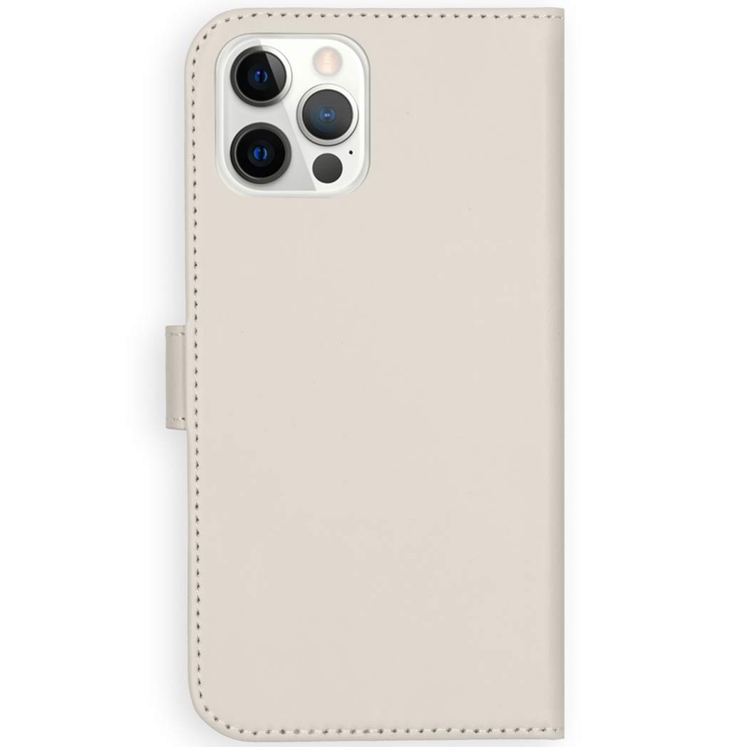 SELENCIA Étui à rabat Era Cuir Pochette Side Flip Case iPhone 12 gris cuir