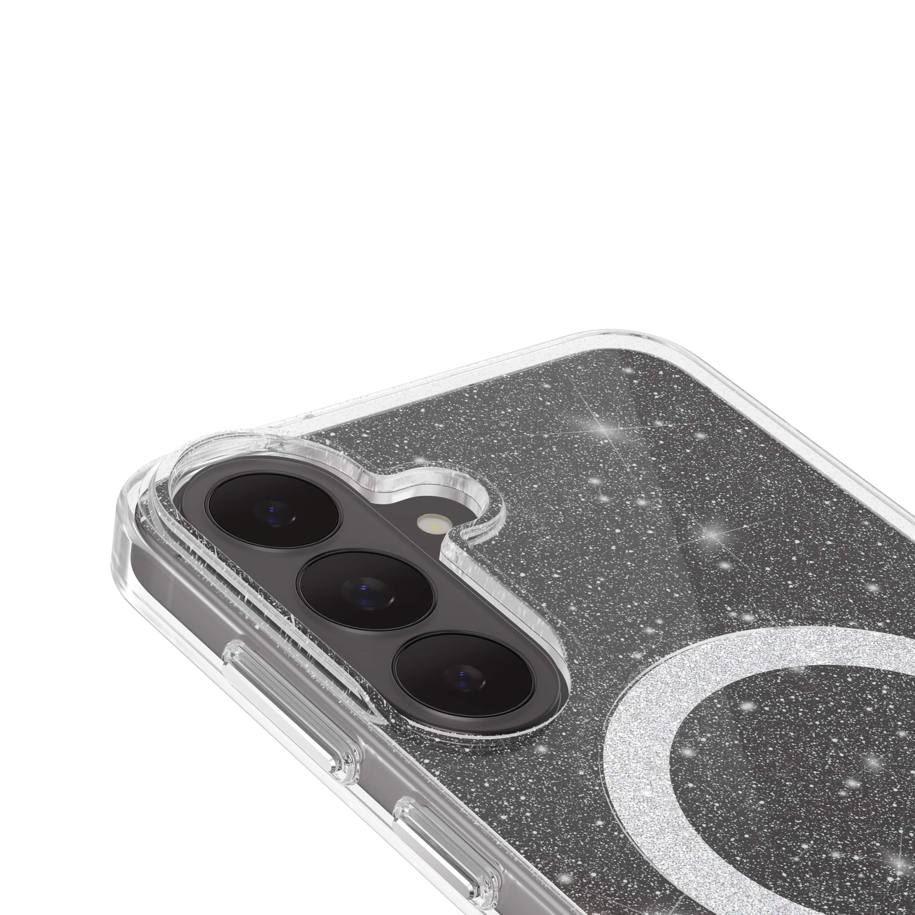 CASE-MATE Phone Cases Galaxy S26 FE coque Floral Gems, Sheer Twinkle Silver