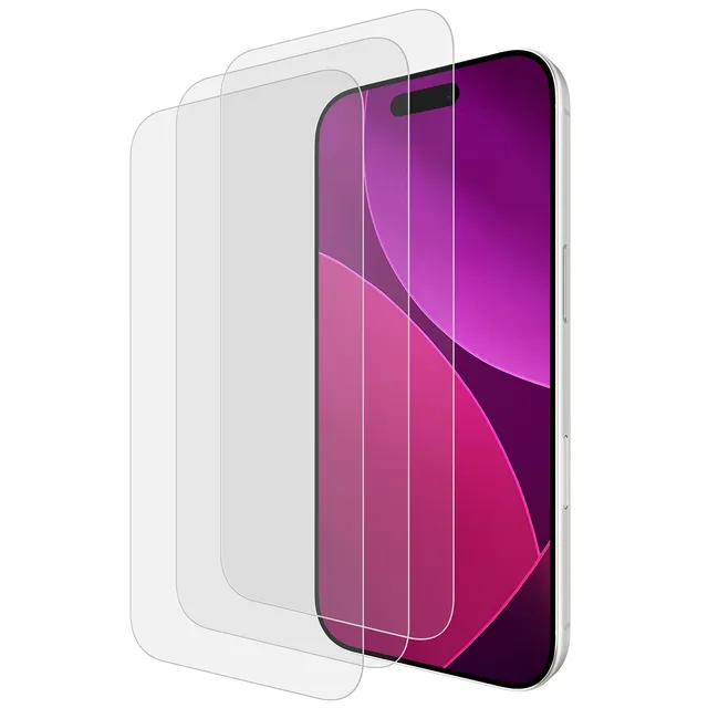 CASE-MATE Screen Protectors Easy Apply Glass Screen Protector 3 Pack verre trempé iPhone 18 Pro Max/17 Pro Max