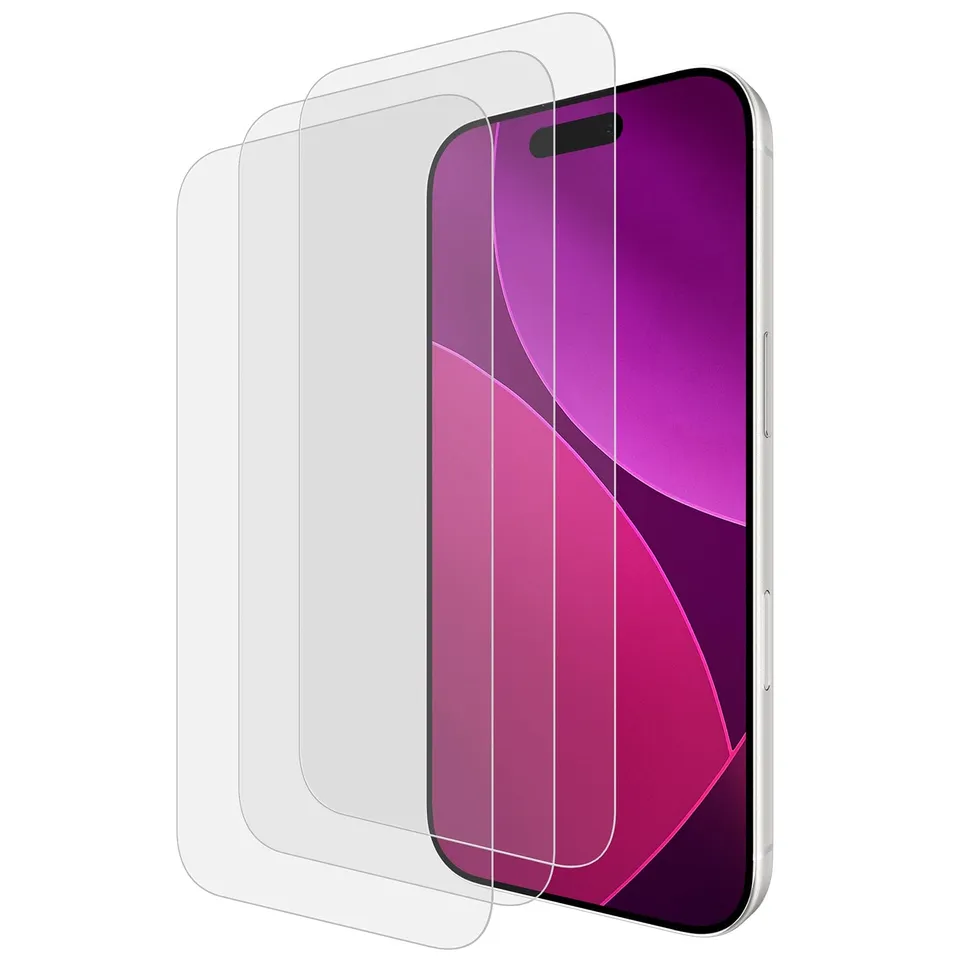 CASE-MATE Screen Protectors Easy Apply Glass Screen Protector 3 Pack verre trempé iPhone 18 Pro Max/17 Pro Max