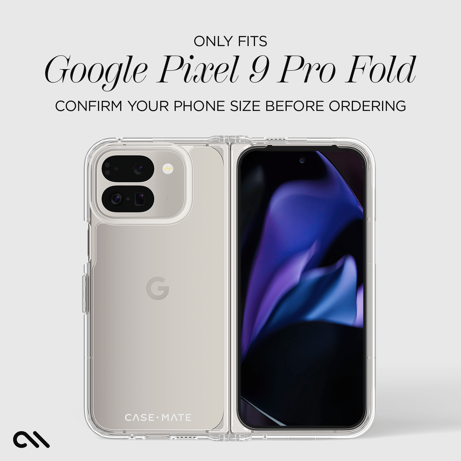 CASE-MATE Phone Cases Tough (Clear) coque transparente Pixel 9 Pro Fold