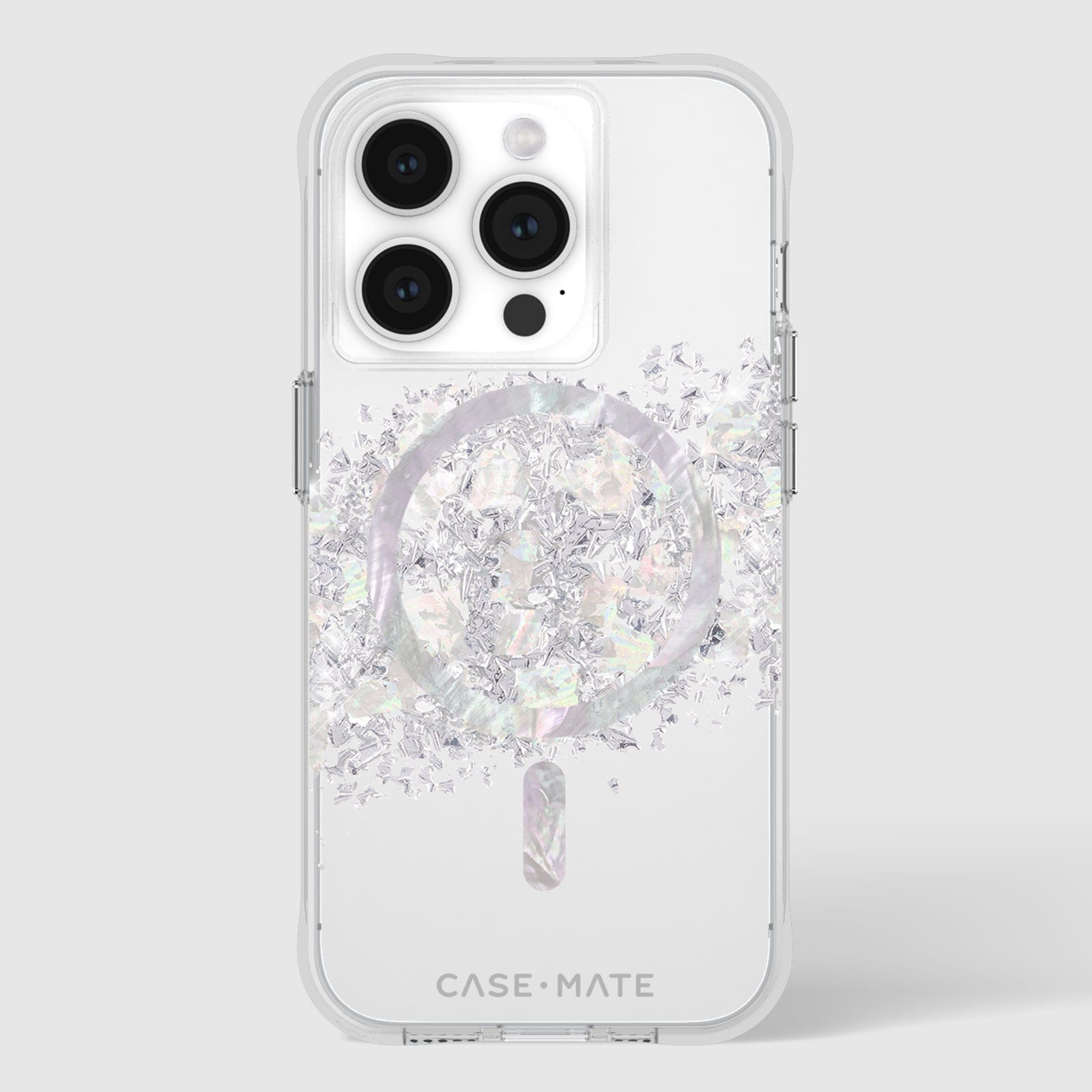 CASE-MATE Phone Cases Touch of Pearl MagSafe coque iPhone 15 Pro nacrée