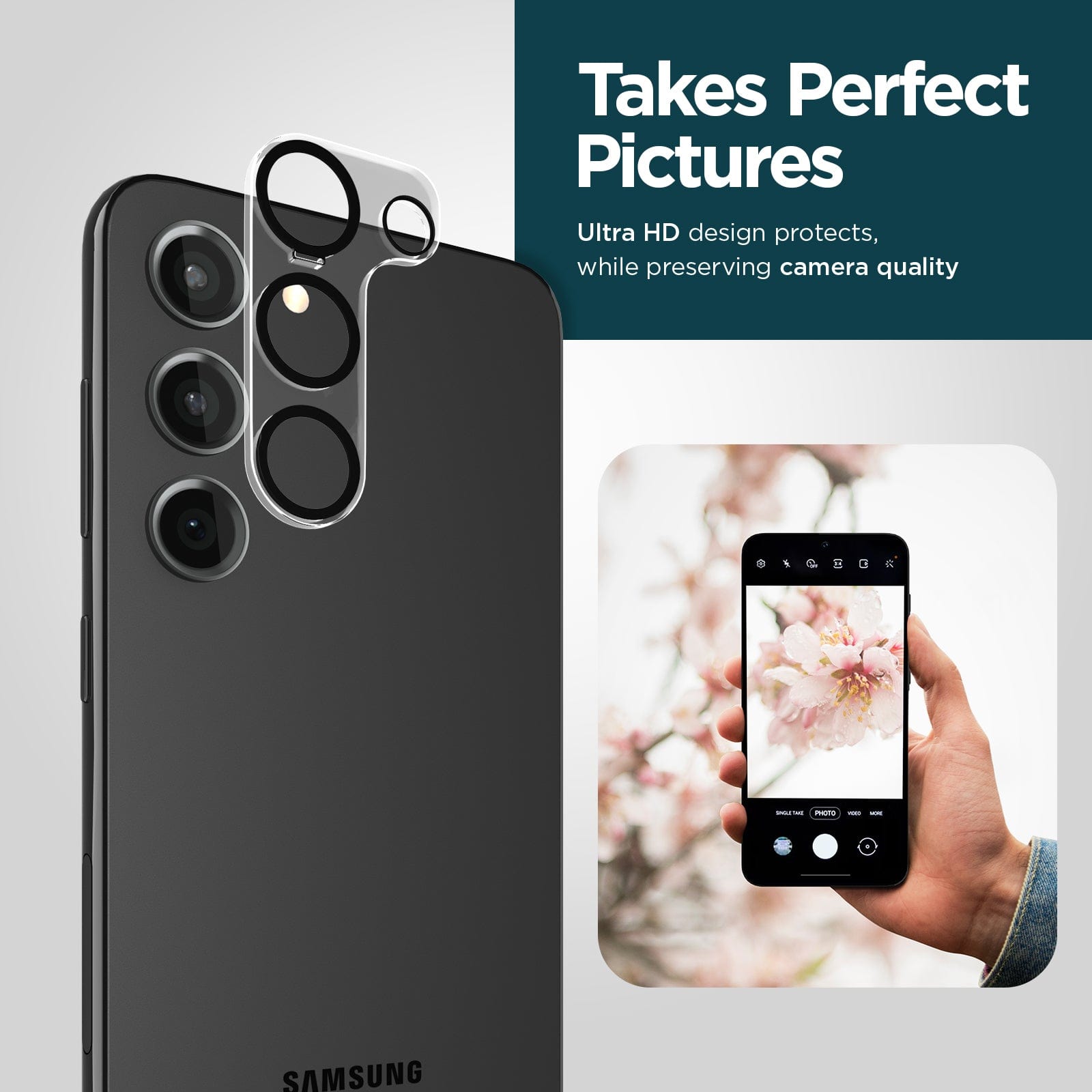 CASE-MATE Lens Protectors Galaxy S23 / S23+ verre caméra transparent