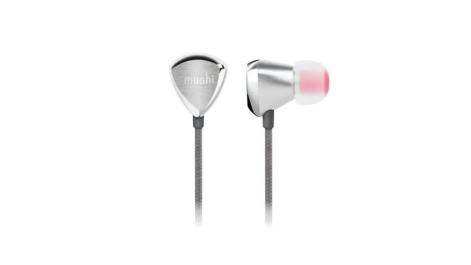 Moshi Audio Vortex 2 écouteurs filaires avec micro gris acier