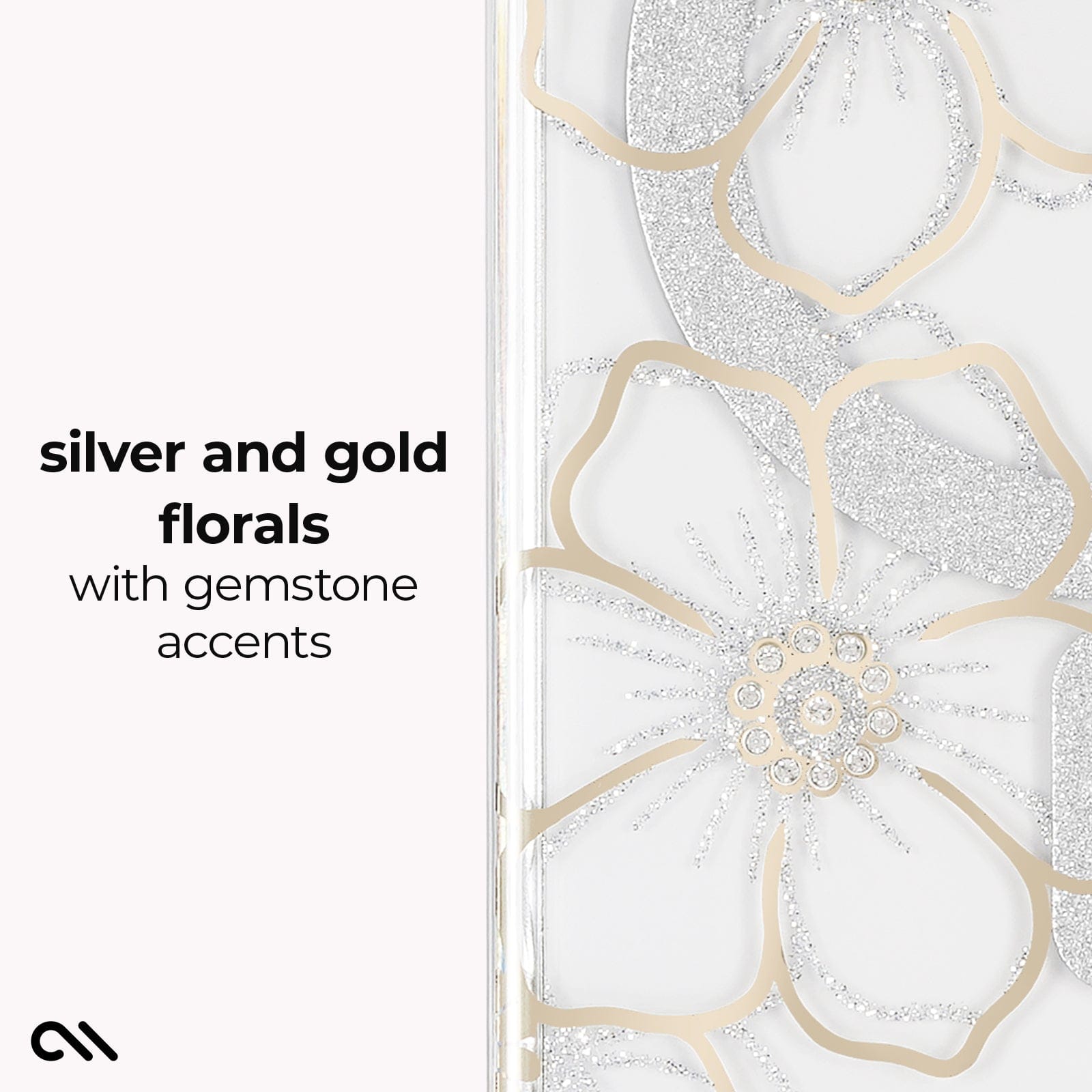 CASE-MATE Phone Cases Floral Gems with Magnet coque Galaxy S26 Floral Gems magnétique